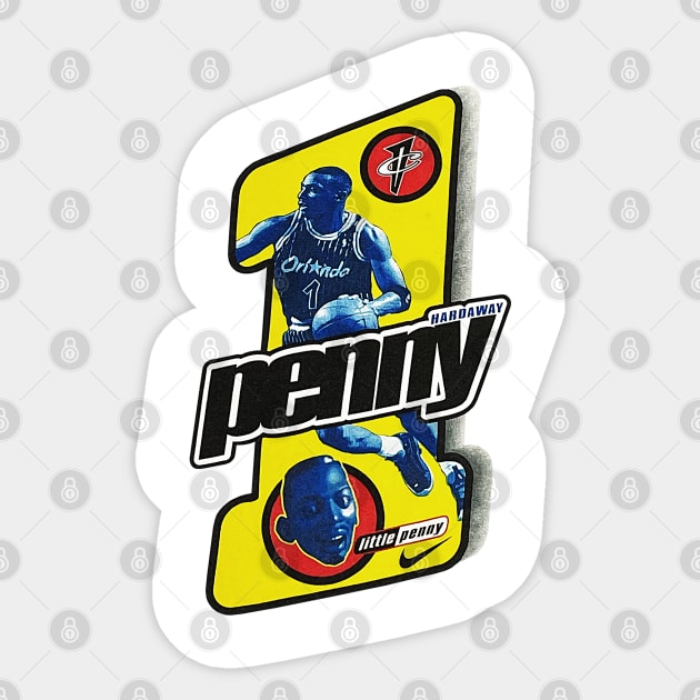 Anfernee "Penny" Hardaway - Lil Penny Sticker by nicklower